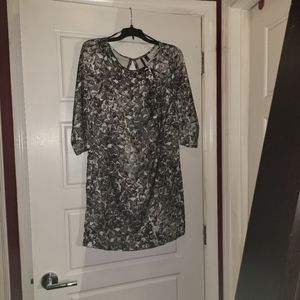 MNG/MANGO Dress in gray shapes